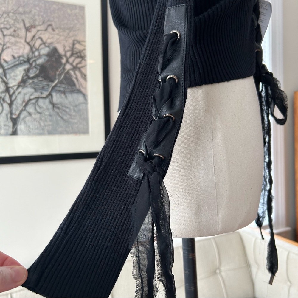 John Richmond Sweater, Viscose/Leather - Picture 10 of 10